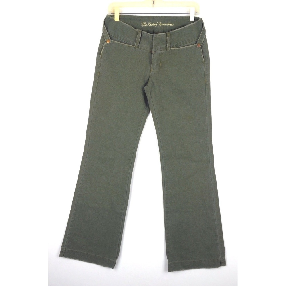 SPOON Jeans Size 5 "THE STERLING" Low Rise Olive